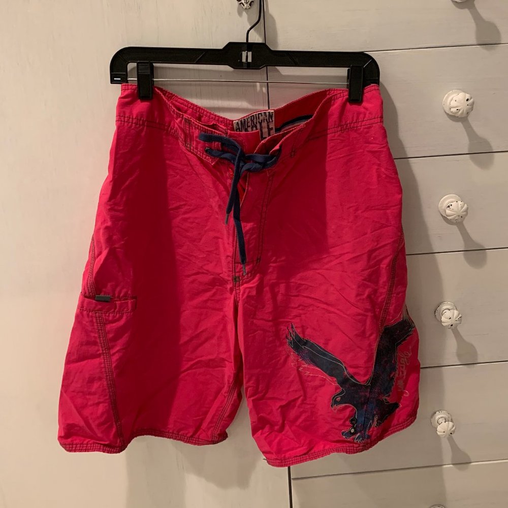 Men's American Eagle Pink Board Shorts